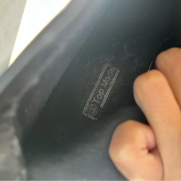 TOP Moda Black Wedge Ankle Bootie 👢 - Picture 2 of 5